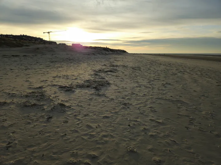 Oostnieuwkerke duinen wandeling in de koude (België)